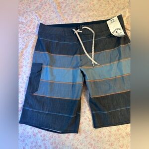 Billabong Recycler All Day Pro Boardshorts Size 33 Blue Stripe NWT